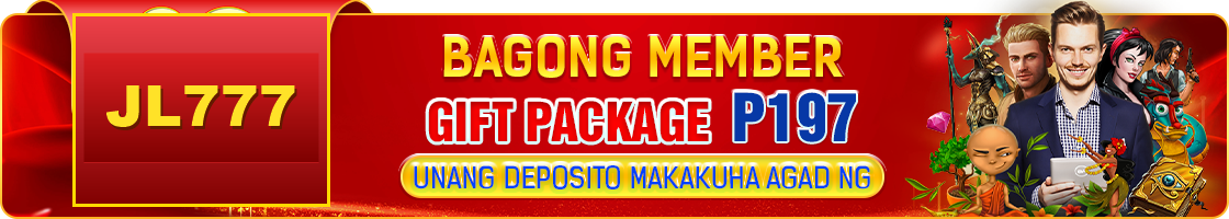 JL777 new member gift package 197 pesos first deposit banner