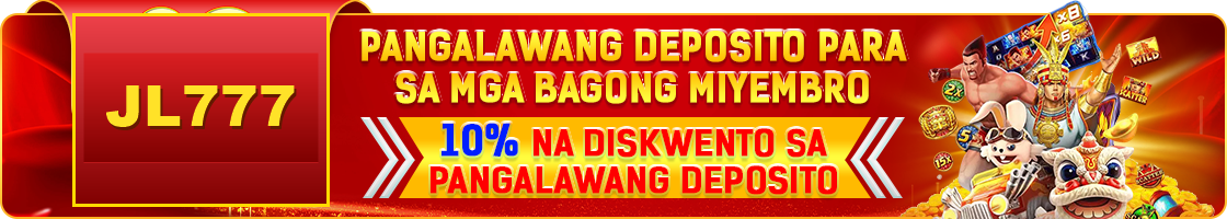 JL777 new member second deposit 10 percent discount banner