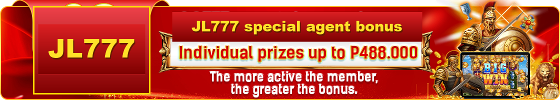 JL777 special agent bonus banner advertising individual prizes up to 488000 pesos